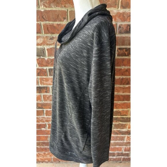 EDDIE BAUER Sweatshirt Womens XL Cowl Neck French Terry Long Sleeve space dye - Picture 4 of 8